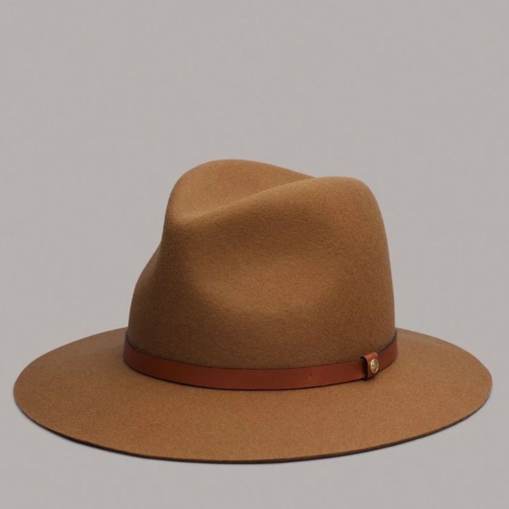 rag & bone floppy brim fedora - camel - L